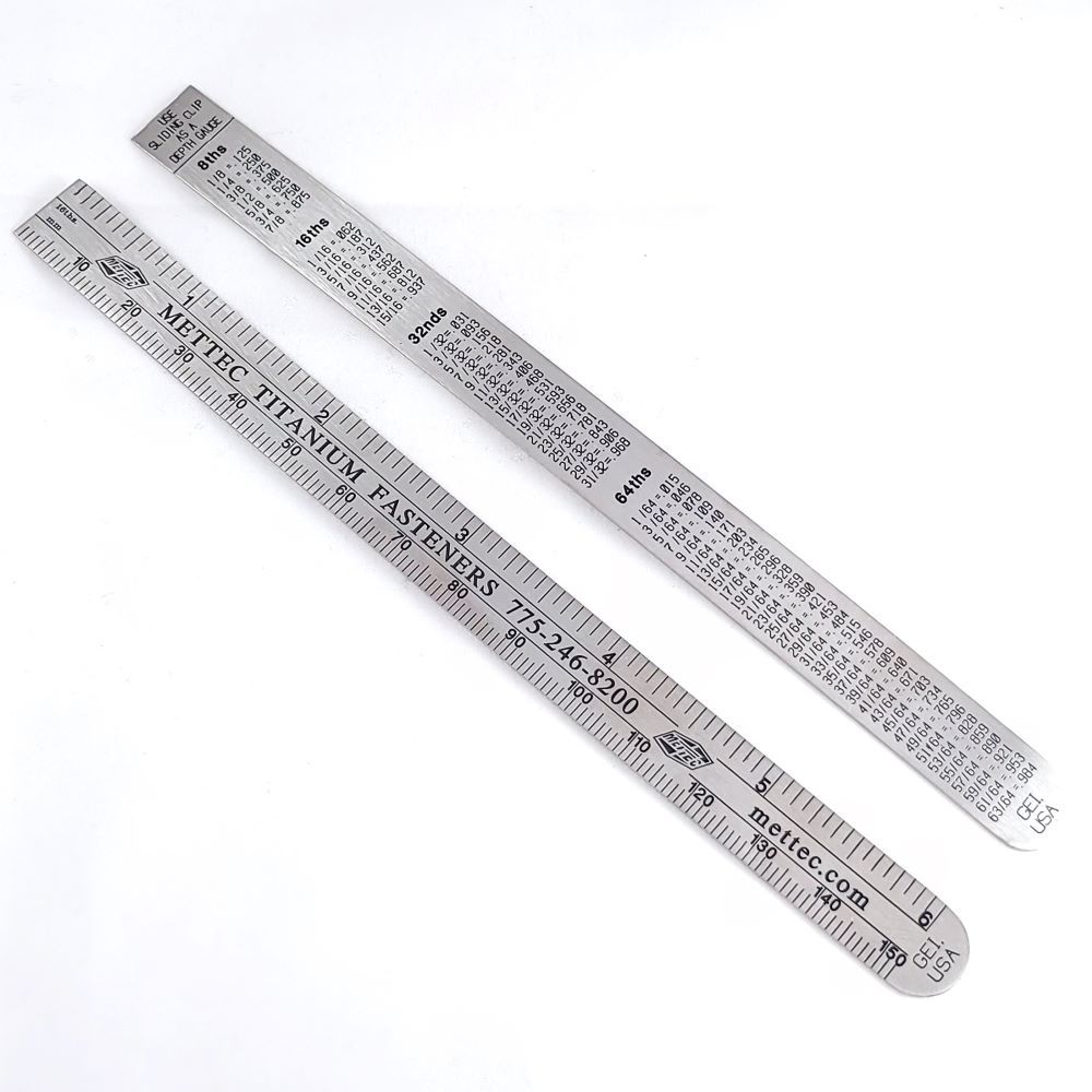 Stainless Steel Ruler 6 & 150mm, Sprint / Midget / Micro: Mettec